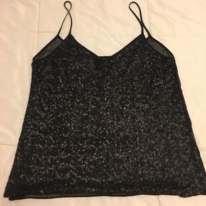 Shimmer sequin cami top